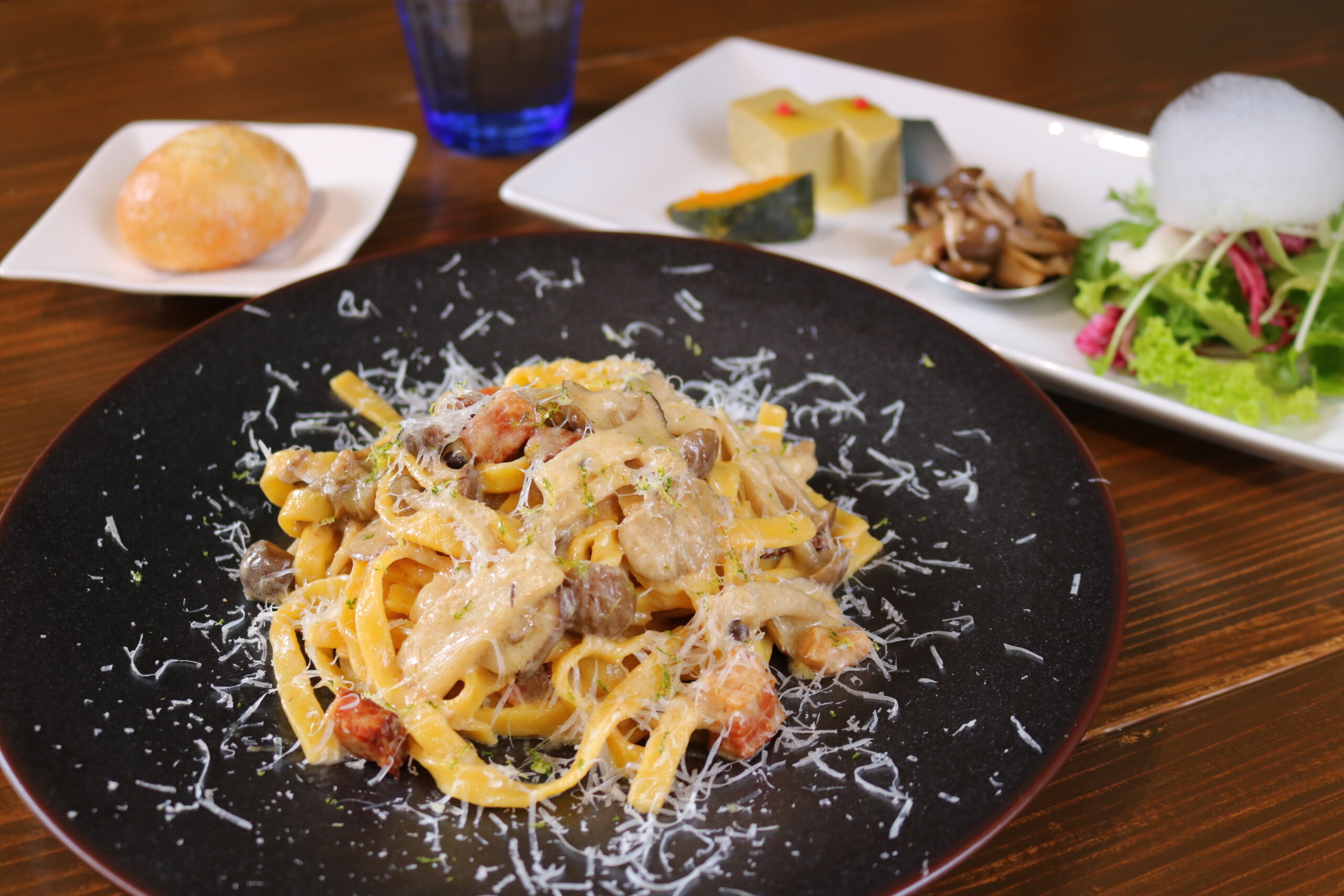 陸前高田の昼ご飯に人気　パスタセット