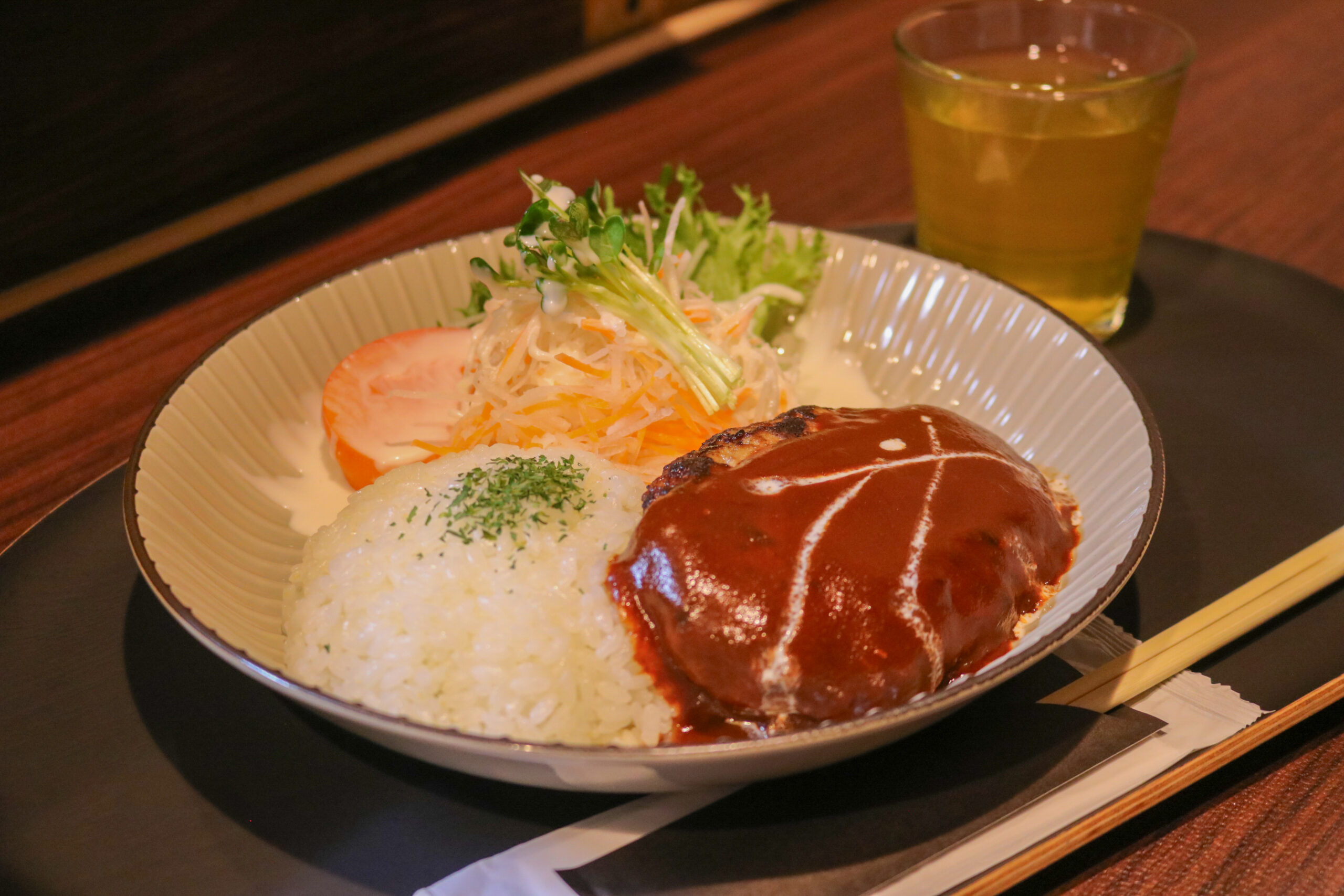 自家製ハンバーグ|和洋キッチンふたば(陸前高田) 和洋キッチンふたばの自家製ハンバーグ(陸前高田ランチ)